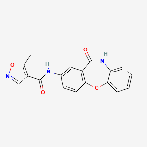 5-methyl-N-(11-oxo-10,11-dihydrodibenzo[b,f][1,4]oxazepin-2-yl)isoxazole-4-carboxamide