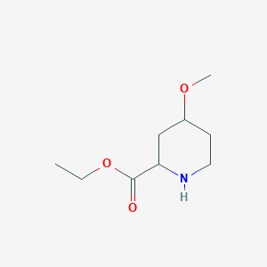 molecular formula C9H17NO3 B2774971 Ethyl 4-methoxypiperidine-2-carboxylate CAS No. 2248261-66-5