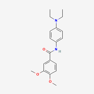 molecular formula C19H24N2O3 B2774974 N-[4-(diethylamino)phenyl]-3,4-dimethoxybenzamide CAS No. 303992-85-0