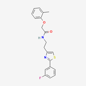 molecular formula C20H19FN2O2S B2774975 N-(2-(2-(3-fluorophenyl)thiazol-4-yl)ethyl)-2-(o-tolyloxy)acetamide CAS No. 946204-35-9