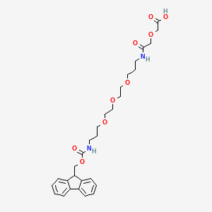 molecular formula C29H38N2O9 B2774982 Fmoc-NH-(peg)2-cooh CAS No. 916585-44-9