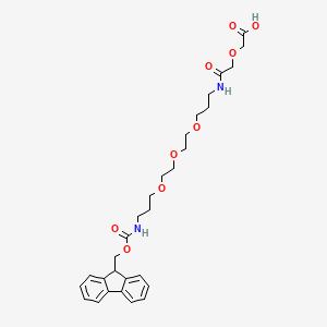 B2774982 17-Oxo-6,9,12,19-tetraoxa-2,16-diazaheneicosanedioic acid 1-(9H-fluoren-9-ylmethyl) ester CAS No. 916585-44-9