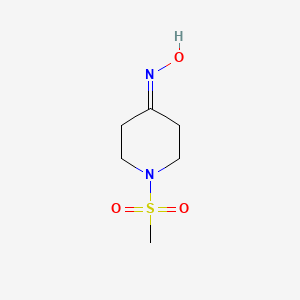 molecular formula C6H12N2O3S B2775008 N-(1-methanesulfonylpiperidin-4-ylidene)hydroxylamine CAS No. 923177-16-6