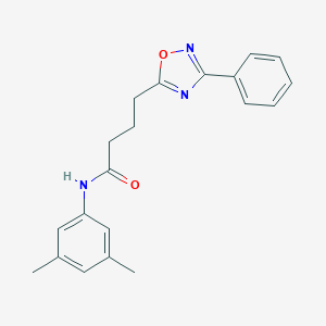 molecular formula C20H21N3O2 B277508 N-(3,5-dimethylphenyl)-4-(3-phenyl-1,2,4-oxadiazol-5-yl)butanamide 