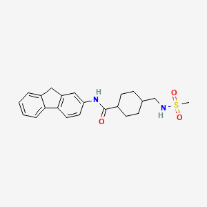 molecular formula C22H26N2O3S B2775115 N-(9H-fluoren-2-yl)-4-(methanesulfonamidomethyl)cyclohexane-1-carboxamide CAS No. 1202971-30-9