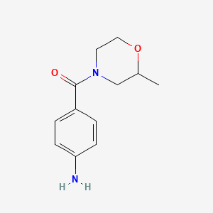 molecular formula C12H16N2O2 B2775120 4-(2-Methylmorpholine-4-carbonyl)aniline CAS No. 926257-59-2