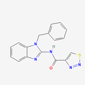molecular formula C17H13N5OS B2775181 N-(1-benzyl-1H-1,3-benzimidazol-2-yl)-1,2,3-thiadiazole-4-carboxamide CAS No. 866143-69-3