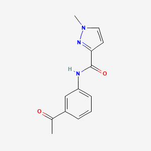 molecular formula C13H13N3O2 B2775187 N-(3-acetylphenyl)-1-methyl-1H-pyrazole-3-carboxamide CAS No. 1170219-56-3