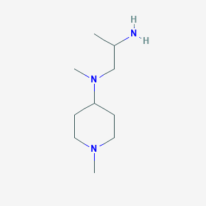 molecular formula C10H23N3 B2775195 N-(2-aminopropyl)-N,1-dimethylpiperidin-4-amine CAS No. 954563-13-4