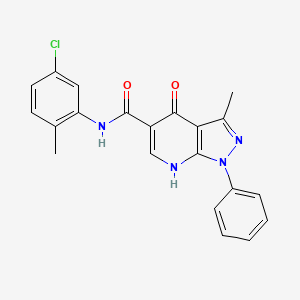 N-(5-chloro-2-methylphenyl)-3-methyl-4-oxo-1-phenyl-4,7-dihydro-1H-pyrazolo[3,4-b]pyridine-5-carboxamide