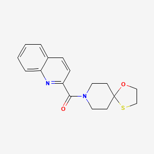 Quinolin-2-yl(1-oxa-4-thia-8-azaspiro[4.5]decan-8-yl)methanone