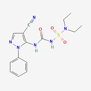 1-(4-Cyano-2-phenylpyrazol-3-yl)-3-(diethylsulfamoyl)urea