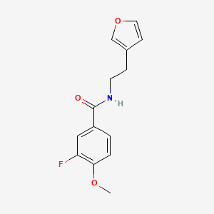 3-fluoro-N-(2-(furan-3-yl)ethyl)-4-methoxybenzamide