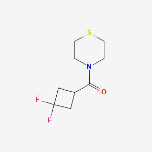 molecular formula C9H13F2NOS B2775323 (3,3-Difluorocyclobutyl)-thiomorpholin-4-ylmethanone CAS No. 2329291-09-8