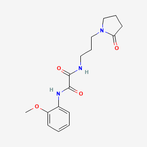 B2775349 N'-(2-methoxyphenyl)-N-[3-(2-oxopyrrolidin-1-yl)propyl]oxamide CAS No. 898375-20-7
