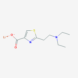 molecular formula C10H15LiN2O2S B2775358 Lithium;2-[2-(diethylamino)ethyl]-1,3-thiazole-4-carboxylate CAS No. 2309462-65-3