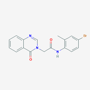 molecular formula C17H14BrN3O2 B277537 N-(4-bromo-2-methylphenyl)-2-(4-oxoquinazolin-3-yl)acetamide 