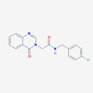 molecular formula C17H14ClN3O2 B277539 N-(4-chlorobenzyl)-2-(4-oxo-3(4H)-quinazolinyl)acetamide 