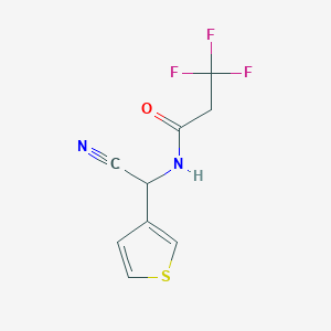 molecular formula C9H7F3N2OS B2775464 N-[Cyano(thiophen-3-YL)methyl]-3,3,3-trifluoropropanamide CAS No. 1465410-03-0