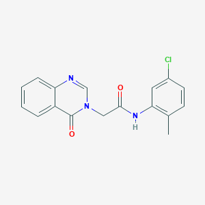molecular formula C17H14ClN3O2 B277548 N-(5-chloro-2-methylphenyl)-2-(4-oxo-3(4H)-quinazolinyl)acetamide 