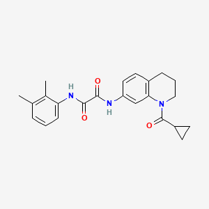 molecular formula C23H25N3O3 B2775544 N-(1-cyclopropanecarbonyl-1,2,3,4-tetrahydroquinolin-7-yl)-N'-(2,3-dimethylphenyl)ethanediamide CAS No. 898429-48-6