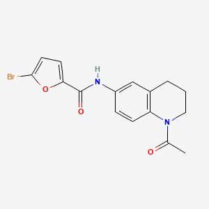 molecular formula C16H15BrN2O3 B2775576 N-(1-acetyl-1,2,3,4-tetrahydroquinolin-6-yl)-5-bromofuran-2-carboxamide CAS No. 946317-55-1