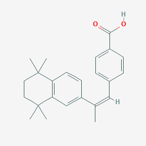 molecular formula C24H28O2 B027756 (Z)-4-(2-(5,6,7,8-Tetrahydro-5,5,8,8-tetramethyl-2-naphthalenyl)-1-propenyl)benzoic acid CAS No. 110917-84-5