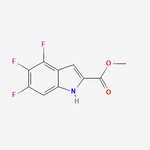 molecular formula C10H6F3NO2 B2775618 Methyl 4,5,6-trifluoro-1H-indole-2-carboxylate CAS No. 1812885-41-8