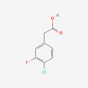 molecular formula C8H6ClFO2 B2775629 4-Chloro-3-fluorophenylacetic acid CAS No. 865451-00-9; 883500-51-4