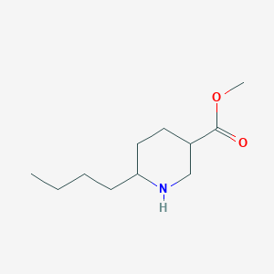 molecular formula C11H21NO2 B2775681 Methyl 6-butylpiperidine-3-carboxylate CAS No. 2168979-61-9