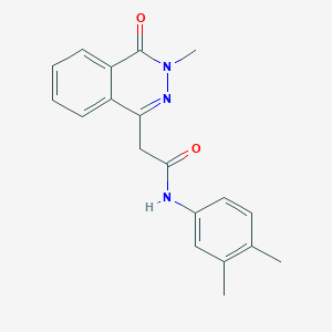 molecular formula C19H19N3O2 B277570 N-(3,4-dimethylphenyl)-2-(3-methyl-4-oxophthalazin-1-yl)acetamide 