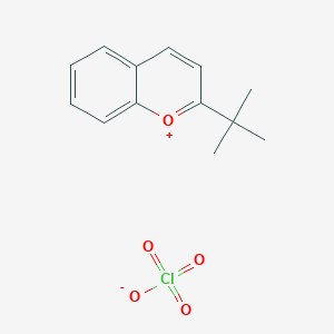 molecular formula C13H15ClO5 B2775701 2-(Tert-butyl)chromenylium perchlorate CAS No. 95109-86-7