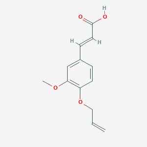 molecular formula C13H14O4 B2775720 (2E)-3-[3-methoxy-4-(prop-2-en-1-yloxy)phenyl]prop-2-enoic acid CAS No. 51257-03-5