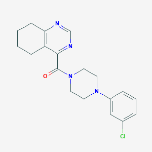 [4-(3-Chlorophenyl)piperazin-1-yl]-(5,6,7,8-tetrahydroquinazolin-4-yl)methanone