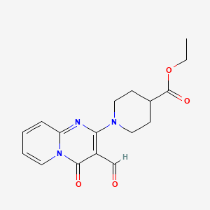 ethyl 1-(3-formyl-4-oxo-4H-pyrido[1,2-a]pyrimidin-2-yl)piperidine-4-carboxylate