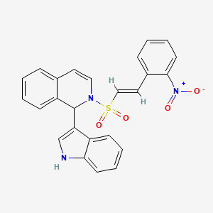 1-(1H-indol-3-yl)-2-[(E)-2-(2-nitrophenyl)ethenyl]sulfonyl-1H-isoquinoline