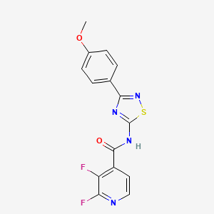 2,3-difluoro-N-[3-(4-methoxyphenyl)-1,2,4-thiadiazol-5-yl]pyridine-4-carboxamide