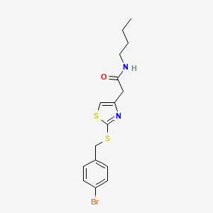 2-(2-((4-bromobenzyl)thio)thiazol-4-yl)-N-butylacetamide