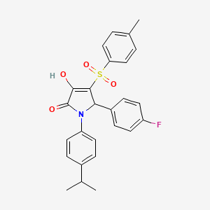 5-(4-fluorophenyl)-3-hydroxy-1-(4-isopropylphenyl)-4-tosyl-1H-pyrrol-2(5H)-one