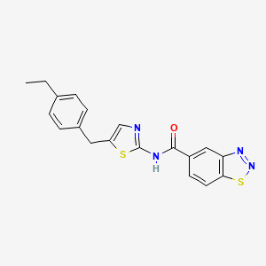 N-(5-(4-ethylbenzyl)thiazol-2-yl)benzo[d][1,2,3]thiadiazole-5-carboxamide