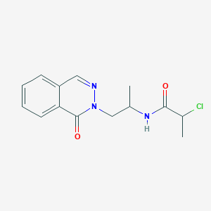 2-Chloro-N-[1-(1-oxophthalazin-2-yl)propan-2-yl]propanamide