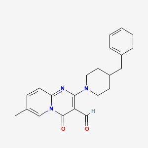 2-(4-Benzylpiperidin-1-yl)-7-methyl-4-oxopyrido[1,2-a]pyrimidine-3-carbaldehyde