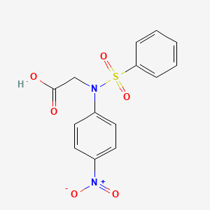 N-(4-Nitrophenyl)-N-(phenylsulfonyl)glycine