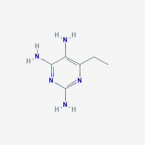 molecular formula C6H11N5 B027758 6-Ethylpyrimidine-2,4,5-triamine CAS No. 102170-34-3