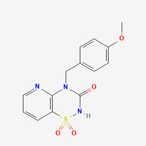 4-(4-methoxybenzyl)-2H-pyrido[2,3-e][1,2,4]thiadiazin-3(4H)-one 1,1-dioxide