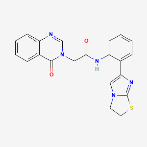 N-(2-(2,3-dihydroimidazo[2,1-b]thiazol-6-yl)phenyl)-2-(4-oxoquinazolin-3(4H)-yl)acetamide
