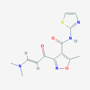 3-[3-(dimethylamino)acryloyl]-5-methyl-N-(1,3-thiazol-2-yl)-4-isoxazolecarboxamide