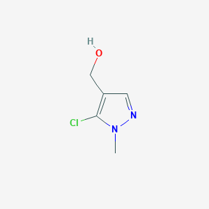 molecular formula C5H7ClN2O B2775900 (5-chloro-1-methyl-1H-pyrazol-4-yl)methanol CAS No. 1378491-01-0