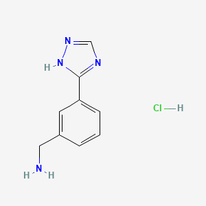 B2775907 [3-(4H-1,2,4-triazol-3-yl)phenyl]methanamine hydrochloride CAS No. 1311313-97-9
