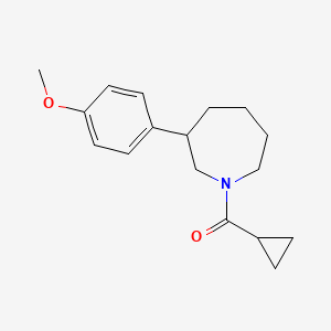 molecular formula C17H23NO2 B2775908 Cyclopropyl(3-(4-methoxyphenyl)azepan-1-yl)methanone CAS No. 1797027-23-6